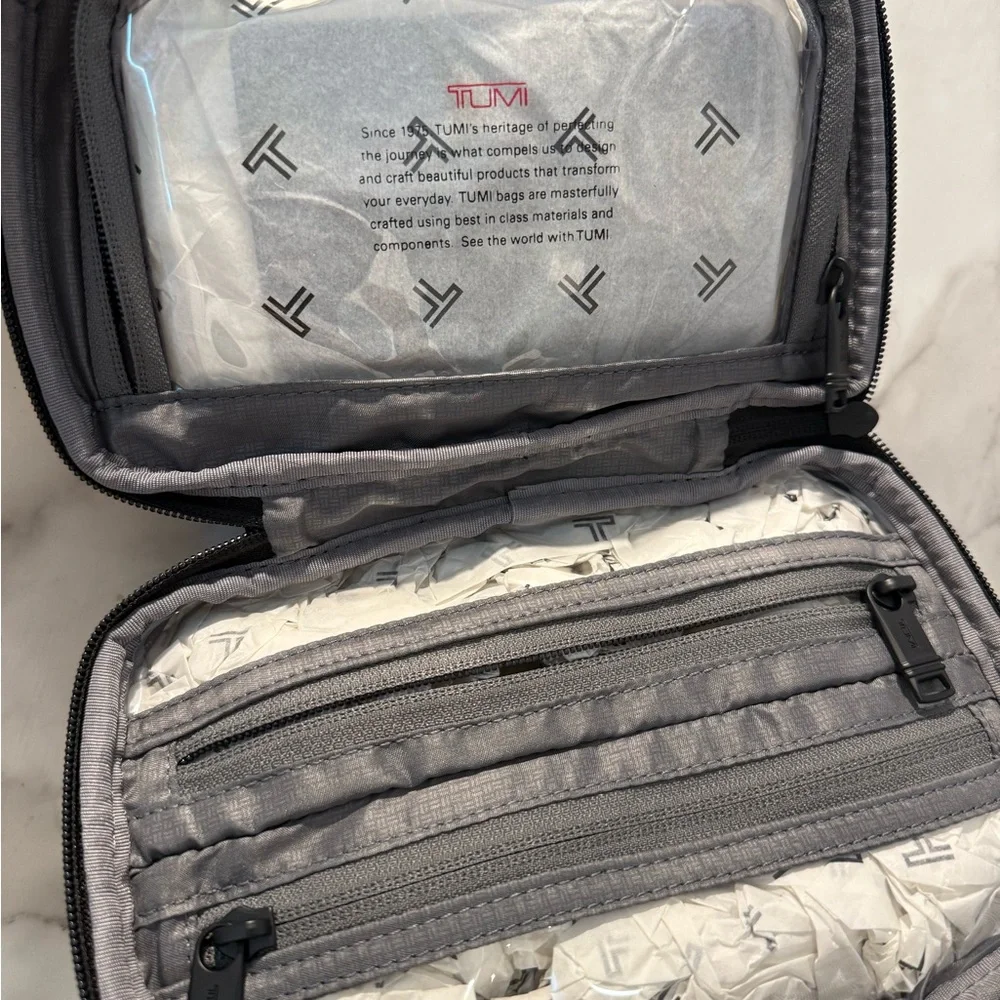 Tumi Black Nylon Travel Toiletry Pouch